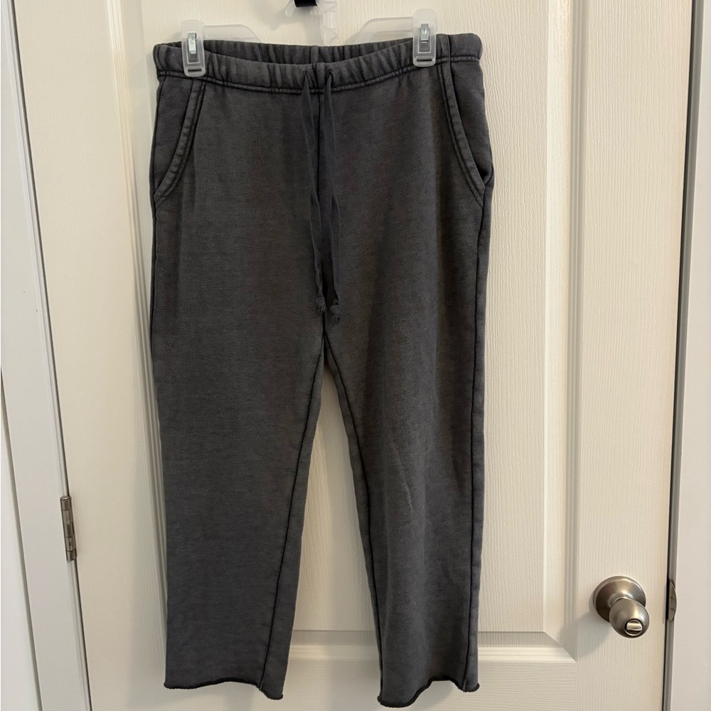aerie Charcoal Gray Drawstring Jogger Pants